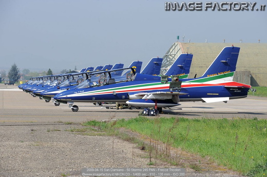 2009-04-15 San Damiano - 50 Stormo 245 PAN - Frecce Tricolori
